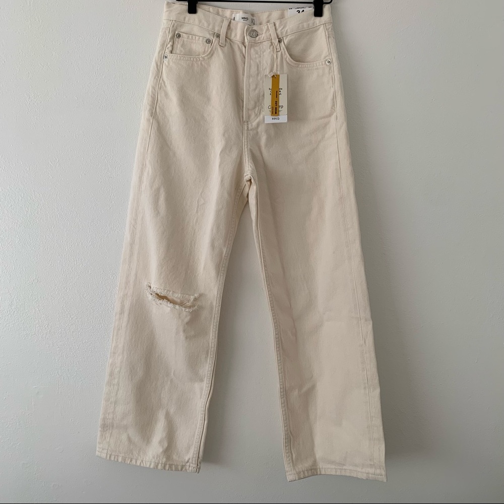 Mango Wide Leg High Waist Jeans